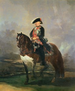 Retrato ecuestre del rey Carlos IV, 1800-1801 de Francisco de Goya