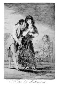 Aun así no puede descifrarla, 1799 de Francisco de Goya