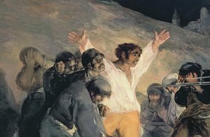 Ejecución de los defensores de Madrid, 3 de mayo de 1808 (detalle) de Francisco de Goya