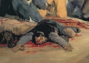 Ejecución de los defensores de Madrid, 3 de mayo de 1808 (detalle) de Francisco de Goya