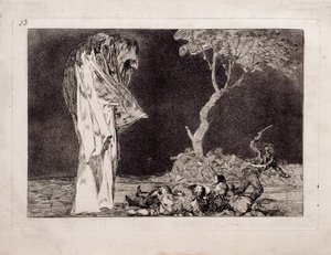 Locura Temible de la serie Los Disparates, 1815-1819 de Francisco de Goya