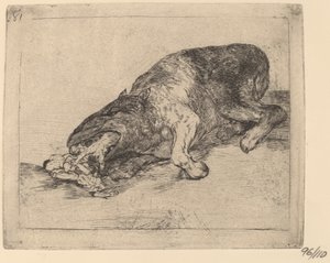 ¡Fiero monstruo! de Francisco de Goya