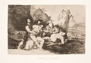 Lo ata y lo lleva al siguiente (20) de Francisco de Goya