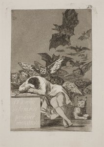 El sueño de la razón produce monstruos de Francisco de Goya
