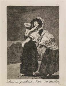 Dios la perdone: La mendiga era su madre de Francisco de Goya