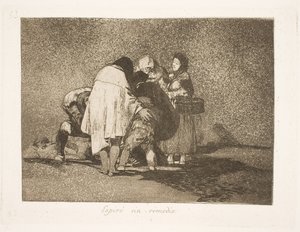 Murió, sin que nadie pudiera ayudarlo (53) de Francisco de Goya