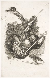 Bruja en columpio