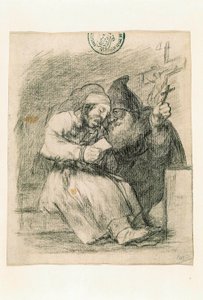 Él lo está ayudando a morir bien de Francisco de Goya