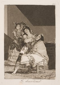 Ella lo desuella de Francisco de Goya