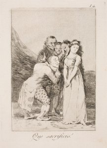 Qué sacrificio de Francisco de Goya