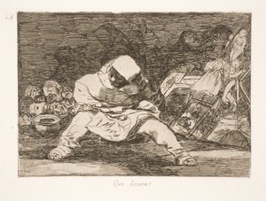 ¡Qué locura! (68) de Francisco de Goya