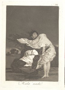 En la oscuridad de la noche de Francisco de Goya