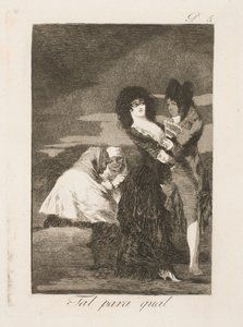 Cuervo buscando pareja de Francisco de Goya