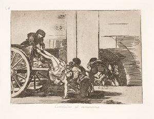 Llevado en carreta al cementerio (64) de Francisco de Goya