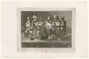 Los desastres de la guerra, lámina 35: No se puede saber por qué de Francisco de Goya