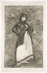 Maja contra un fondo de demonios de Francisco de Goya