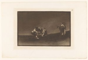Martincho agarra un toro por el cuerno El mismo vuelca un toro en la plaza de Madrid Corridas de toros (título de la serie) La Taureaumachie (título de la serie) La Tauromaquia (título de la serie) de Francisco de Goya