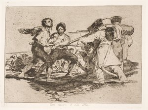 Con o sin razón (2) de Francisco de Goya