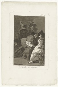 nadie se conoce a si mismo Nadie se conoce (título sobre objeto) Los Caprichos (título de la serie) de Francisco de Goya