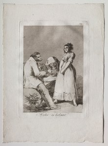 Ochenta Caprichos: Es Mejor Ser Perezoso de Francisco de Goya