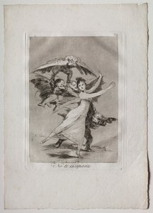 Ochenta Caprichos: No Escaparás de Francisco de Goya