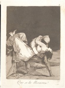 Y la arrastran de Francisco de Goya