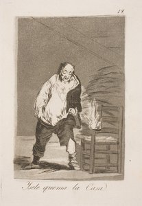 Y queman su casa de Francisco de Goya