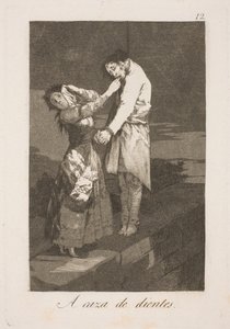 En busca de dientes de Francisco de Goya