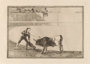 Pedro Romero matando a toro parado