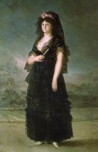 Retrato de María Lusia con mantilla