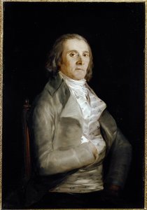 Retrato de Don Andrés del Peral (activo 1770-1820) pintor decorador de Francisco de Goya