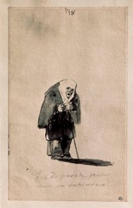 Qué disparate, pensar aún en matrimonio, c. 1819-23 de Francisco de Goya