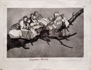Locura ridícula de la serie Los Disparates, 1815-1819