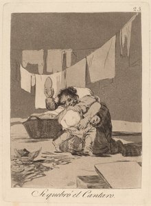 Sí, Rompió la Olla de Francisco de Goya