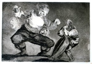Simpleton, 1819-1823 de Francisco de Goya
