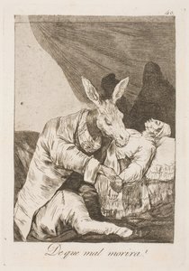 ¿El médico o la enfermedad lo matarán? de Francisco de Goya