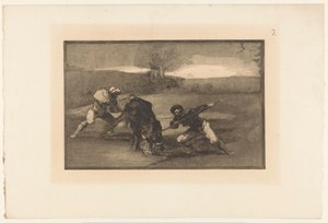 Caza de toros a pie Otro modo de cazar a pie Corridas de toros (título de la serie) La Taureaumachie (título de la serie) La Tauromaquia (título de la serie) de Francisco de Goya