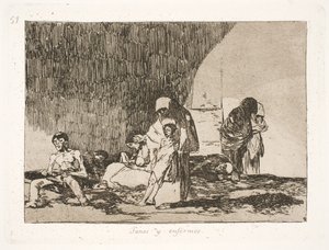 Sanos y enfermos (57) de Francisco de Goya