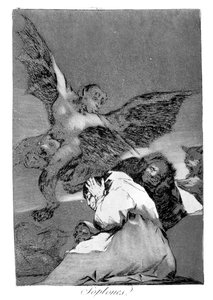 Trágatelo, perro, 1799 de Francisco de Goya