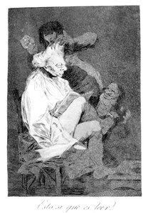 Eso ciertamente es saber leer, 1799 de Francisco de Goya