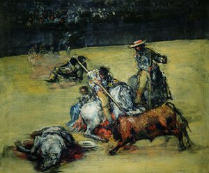 La corrida de toros, c.1825 de Francisco de Goya