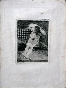 La custodia de un criminal no requiere tortura, c. 1810 de Francisco de Goya