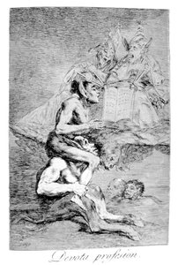 La profesión devota, 1799 de Francisco de Goya