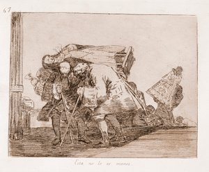 Los Desastres de la Guerra: Esto no es menos (aguafuerte del dibujo preparatorio)