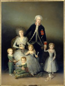 El Duque de Osuna, Pedro de Alcántara y su familia. Pintura de Francisco de Goya y Lucientes, 1788. Madrid, Museo del Prado de Francisco de Goya