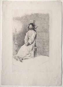 El hombre garroteado de Francisco de Goya