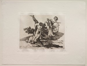 Los horrores de la guerra: ¡Una hazaña heroica! ¡Con hombres muertos! de Francisco de Goya