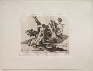 Los horrores de la guerra: ¡Una hazaña heroica! Con hombres muertos de Francisco de Goya
