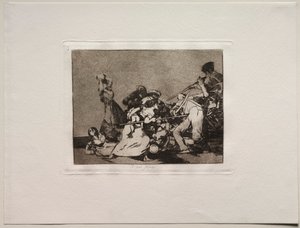 Los horrores de la guerra: Y son como bestias salvajes de Francisco de Goya