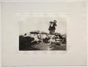 Los horrores de la guerra: Entiérralos y guarda silencio de Francisco de Goya